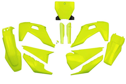 FULL-KIT-PLASTICHE-COMPATIBILE-CON-HUSQVARNA-TC-250-2019-2022-GIALLO FLUO-DFLU