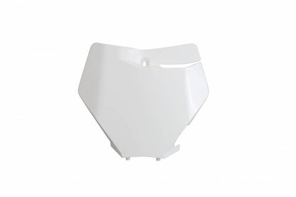TABELLA PORTANUMERO ANTERIORE COMPATIBILE CON KTM SX 125 2019-2022 bianco