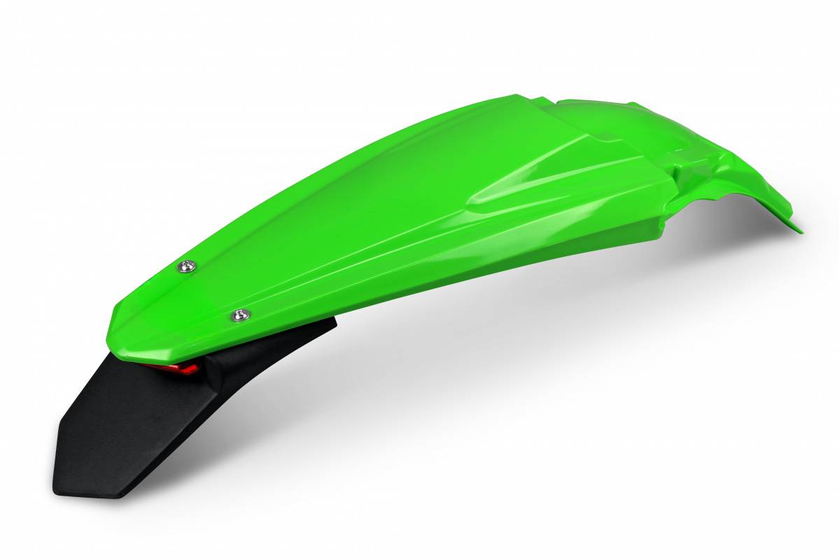 PARAFANGO POSTERIORE COMPATIBILE CON KAWASAKI KXF 450 2016-2018 / enduro LED verde