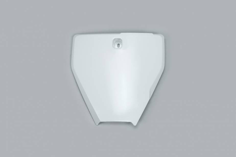 TABELLA PORTANUMERO ANTERIORE COMPATIBILE CON HUSQVARNA TC 85 2018-2024 bianco