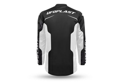 MAGLIA MOTOCROSS UFO OBLIVION NERO/BIANCO - retro