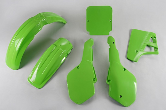 KIT-PLASTICHE-COMPATIBILE-CON-KAWASAKI-KX-125-1987-1987-VERDE-026
