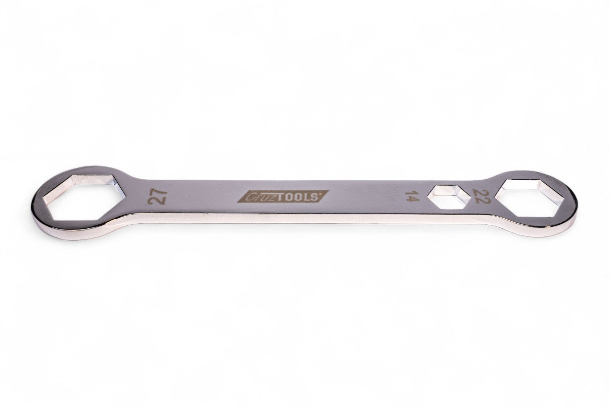 CHIAVE FISSA PIATTA ESAGONO DA 14-22-27 - LUNGHEZZA 205MM MOTOCROSS MARKETING