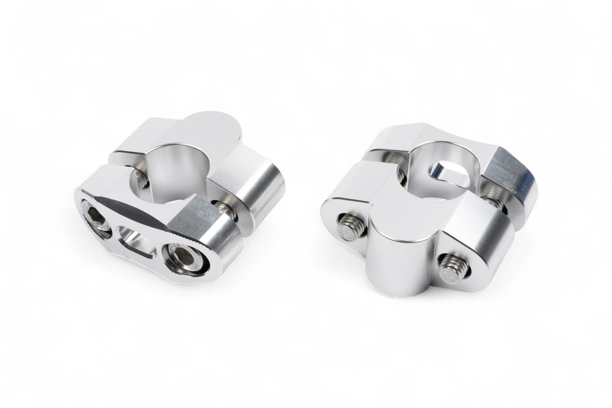 ACCESSORIO MANUBRIO SPESSORI IN ALLUMINIO ANODIZZATO DA 20MM PER RIALZARE MANUBRI DA Ø 22MM
