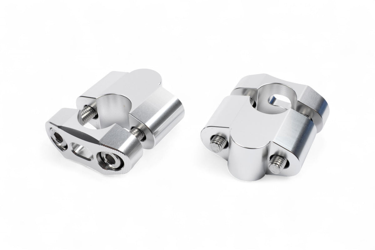 ACCESSORIO MANUBRIO SPESSORI IN ALLUMINIO ANODIZZATO DA 30MM PER RIALZARE MANUBRI DA Ø22MM