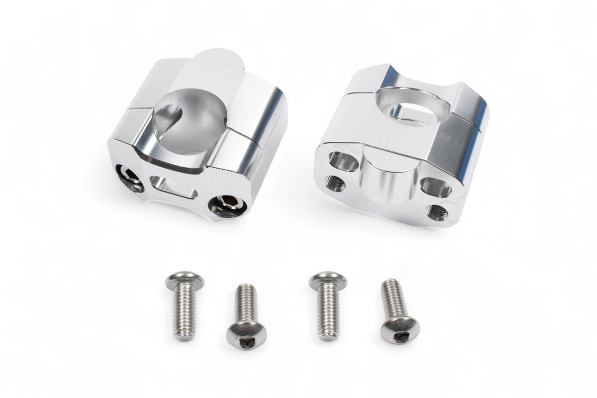 ACCESSORIO MANUBRIO ADATTATORI RIALZATI DA 25MM PER PASSARE DA Ø 22MM A Ø 28,6MM