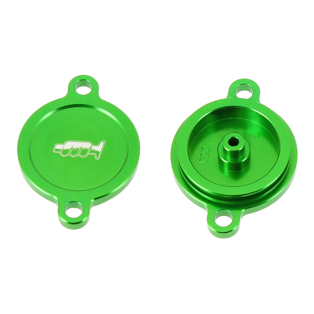 COPERCHIO FILTRO OLIO - VERDE KAWASAKI KXF 450 (16-18) MOTOCROSS MARKETING