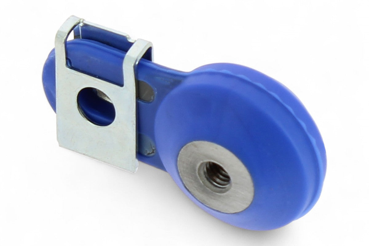 SILENT BLOCK ALLUMINIO E GOMMA BLU CON CLIPS, MODELLO HUSQVARNA/KTM MOTOCROSS MARKETING