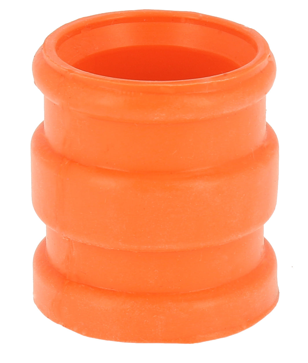 MANICOTTO SILENZIATORE IN GOMMA ARANCIONE - Ø INTERNO 29MM DA UN LATO/30MM DALL'ALTRO, LUNGHEZZA 45MM MOTOCROSS MARKETING