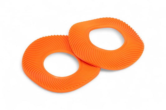 ACCESSORIO MANOPOLE COPPIA ANELLI IN GOMMA PER - ARANCIONE