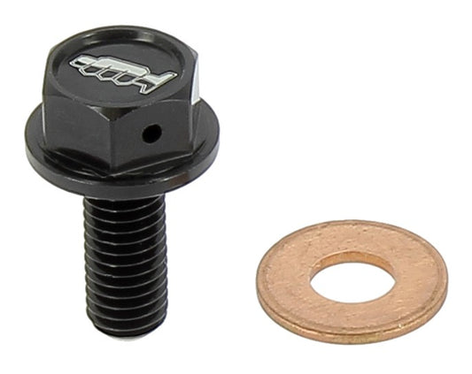 TAPPO DRENAGGIO OLIO CON INSERTO MAGNETICO M8 X 20MM PASSO 1,25 - NERO SUZUKI RMZ 450 (07-26) MOTOCROSS MARKETING