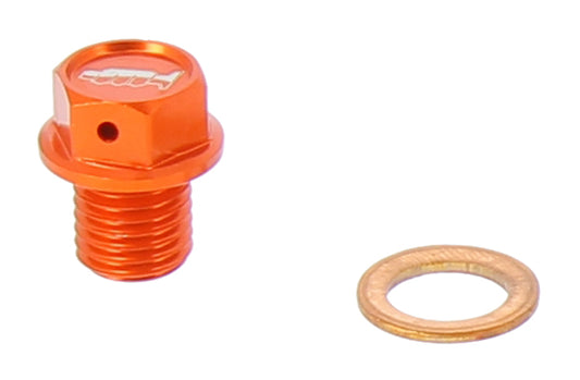 TAPPO DRENAGGIO OLIO CON INSERTO MAGNETICO M12 X 12MM PASSO 1,50 - ARANCIONE KTM EXC 200 (02-16) MOTOCROSS MARKETING