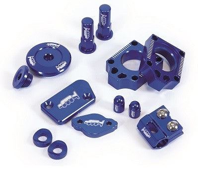 KIT PARTICOLARI IN ALLUMINIO - YZ 250 F 09-13 - BLU YAMAHA YZ 250 F (09-13) MOTOCROSS MARKETING