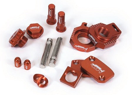 KIT PARTICOLARI IN ALLUMINIO - ARANCIONE KTM EXC 250 (14-23) MOTOCROSS MARKETING