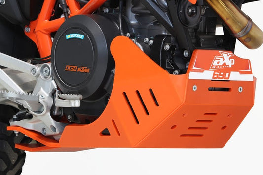 PARAMOTORE KTM 690SMC (09-25) AXP RACING 8MM ARANCIONE