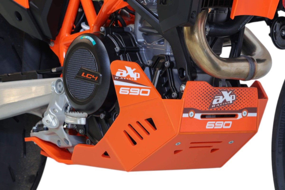 PARAMOTORE KTM 690SMC (26) AXP RACING 8MM ARANCIONE