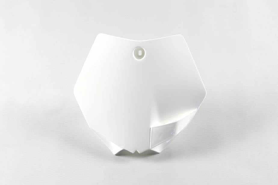 TABELLA PORTANUMERO ANTERIORE COMPATIBILE CON KTM SX 65 2009-2015 bianco