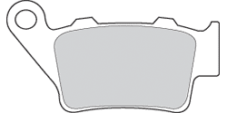 PASTIGLIE FRENO BREMBO HUSQVARNA SMS 125 (99-12) POSTERIORE CC