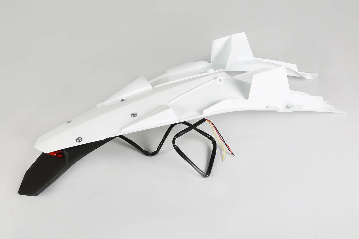 PARAFANGO POSTERIORE COMPATIBILE CON HUSQVARNA TC 499 2011-2013 / con portatarga bianco