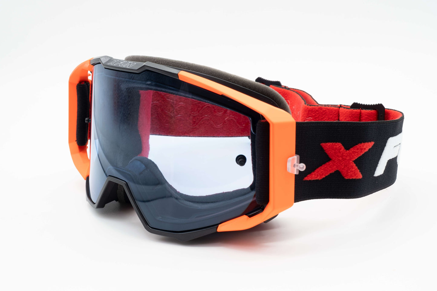 MASCHERA ENDURO 19TYPE ANTIAPPANNAMENTO - SGANCIO RAPIDO - NERO/ARANCIO FLUO