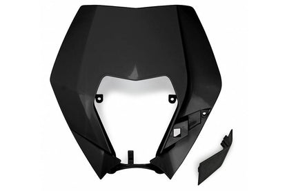 MASCHERINA PORTAFARO COMPATIBILE CON KTM EXC-F 530 2008-2011 / PLASTICA DI RIC. PORTAFARO OEM nero