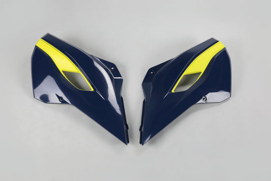 BOBINAS DE RADIADOR PARA HUSQVARNA TC 125 2014-2015 / AZUL-AMARILLO