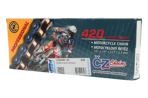 CATENA CZ 420 MX - 140 MAGLIE - ORO