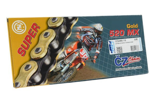 CATENA CZ 520 MX - 118 MAGLIE - ORO