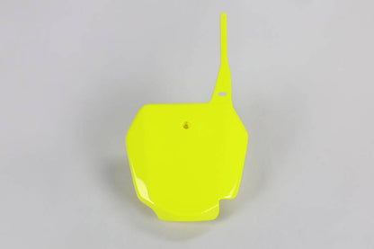TABELLA PORTANUMERO ANTERIORE COMPATIBILE CON SUZUKI RM 85 2000-2026 giallo fluo
