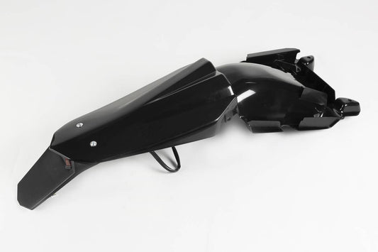 PARAFANGO POSTERIORE COMPATIBILE CON HUSQVARNA WR 125 2009-2013 / con portatarga nero