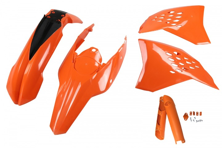 FULL KIT PLASTICHE COMPATIBILE CON KTM EXC-F 530 2008-2011 arancio