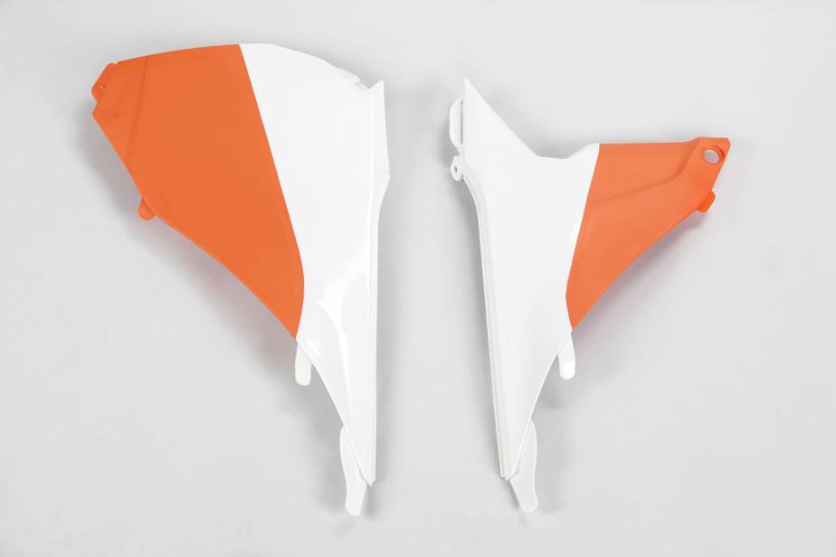COPERCHIO-SCATOLA-FILTRO-COMPATIBILE-CON-KTM-SX-150-2013-2015-BIANCO-ARANCIO-999W