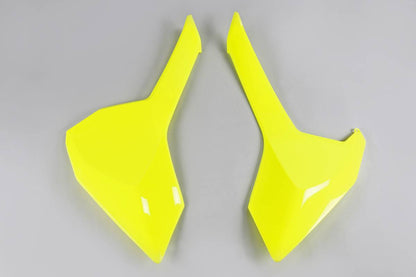 FIANCATINE-LATERALI-COMPATIBILE-CON-HUSQVARNA-FC-350-2016-2018-GIALLO FLUO-DFLU