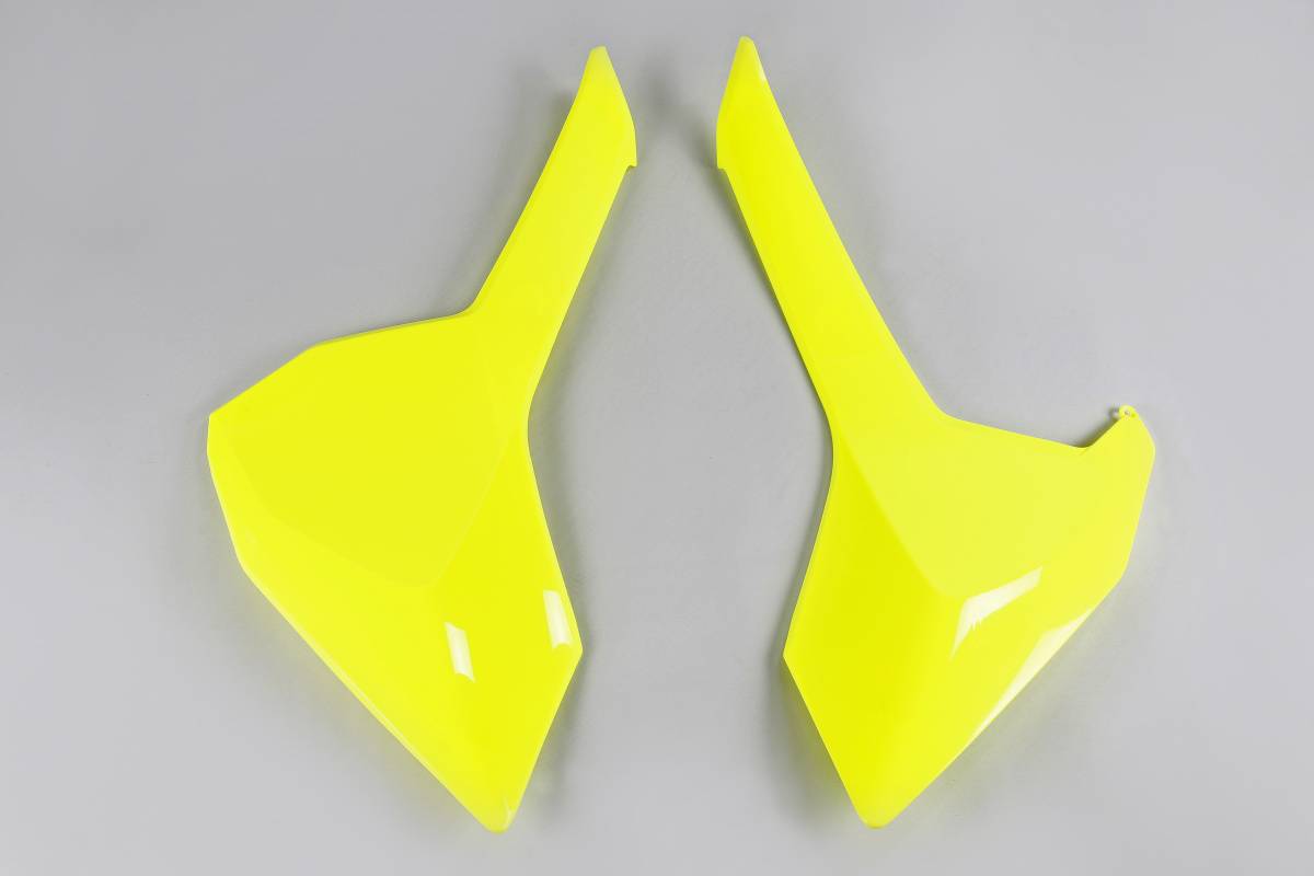 FIANCATINE-LATERALI-COMPATIBILE-CON-HUSQVARNA-FC-450-2016-2018-GIALLO FLUO-DFLU