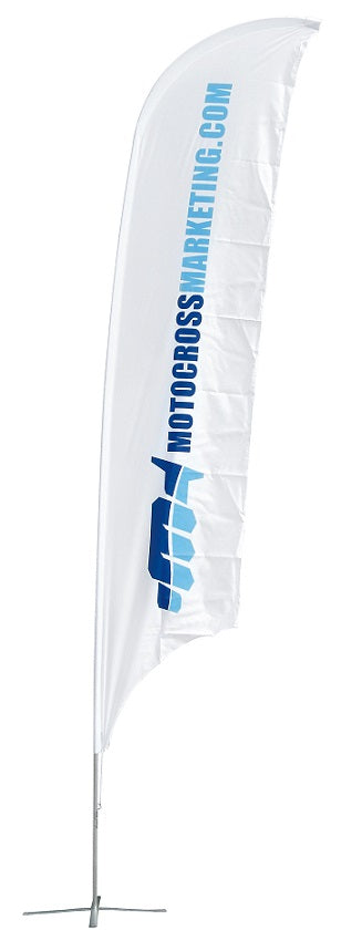 BANDIERA CON BORSONE, STRUTTURA E BASE - 460 X 80CM MOTOCROSS MARKETING