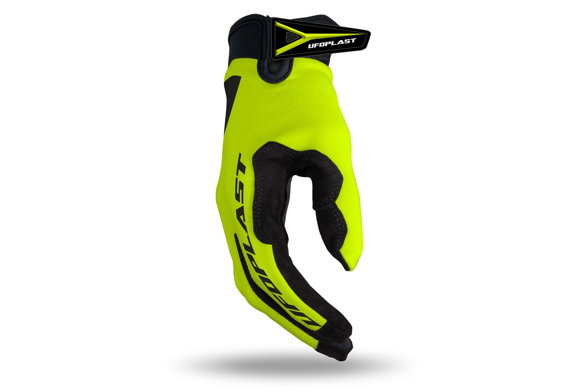 GUANTI MOTOCROSS UFO SKYLINE GIALLO FLUO - vista 3