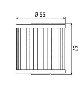 FILTRO OLIO KAWASAKI KLR 600 (84-90) - HIFLO