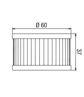 FILTRO OLIO SUZUKI DR 650 (90-25) - HIFLO
