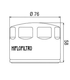 FILTRO OLIO APRILIA DORSODURO 750 (08-16) - HIFLO