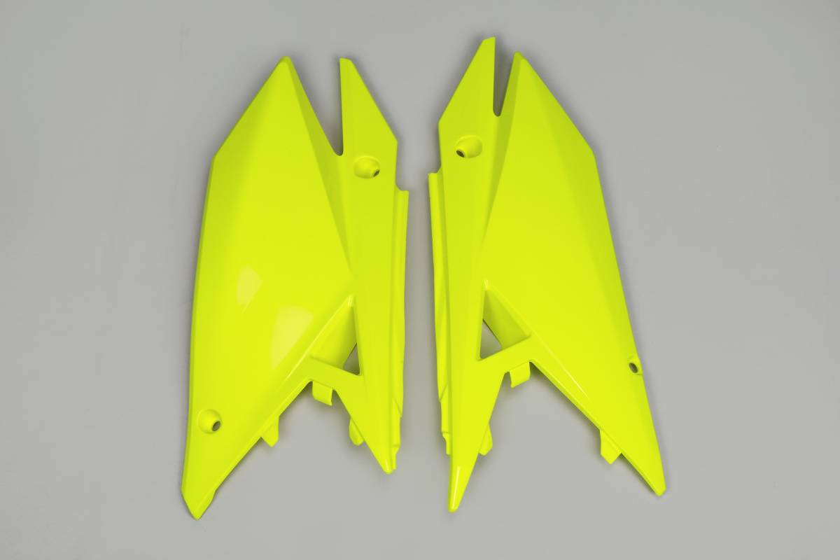 FIANCATINE-LATERALI-COMPATIBILE-CON-SUZUKI-RMZ-450-2018-2026-GIALLO FLUO-DFLU