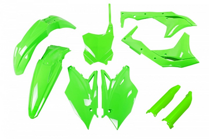 FULL-KIT-PLASTICHE-COMPATIBILE-CON-KAWASAKI-KXF-250-2018-2020-VERDE FLUO-AFLU