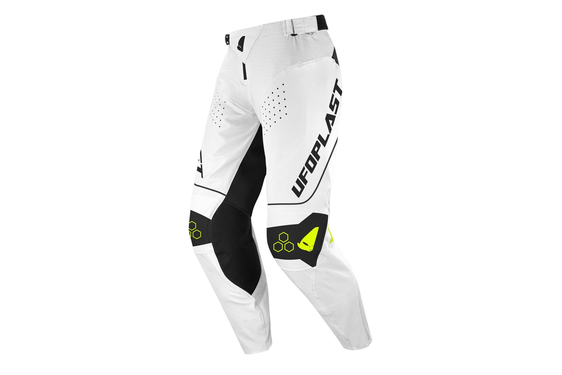 PANTALONE MOTOCROSS UFO ARES BIANCO/NERO