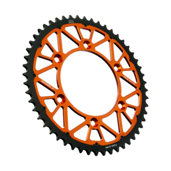 CORONA JT BI-METALLO KTM SX-F 350 (11-26) 52 DENTI ARANCIONE