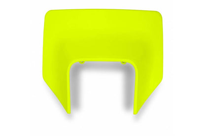 MASCHERINA-PORTAFARO-COMPATIBILE-CON-HUSQVARNA-TE-125-2017-2019-plastica-di-ric.-portafaro-OEM-GIALLO FLUO-DFLU