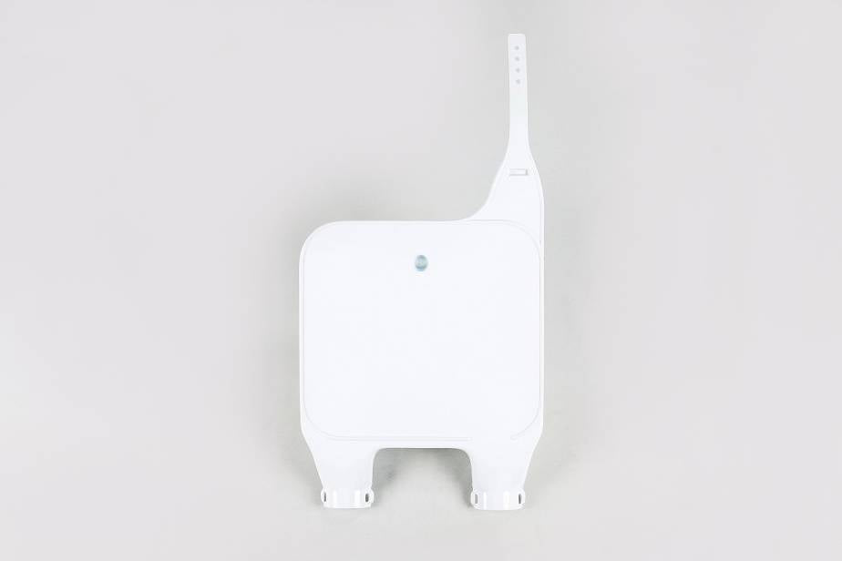 TABELLA PORTANUMERO ANTERIORE COMPATIBILE CON HONDA CR 500 1989-1989 / forche rovesciate bianco