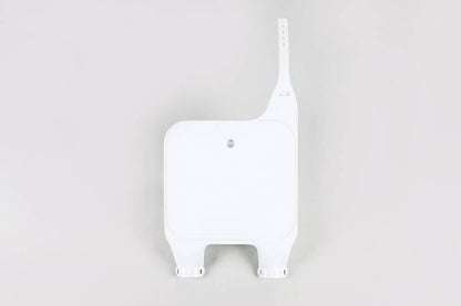 TABELLA PORTANUMERO ANTERIORE COMPATIBILE CON HONDA CR 500 1989-1989 / forche rovesciate bianco