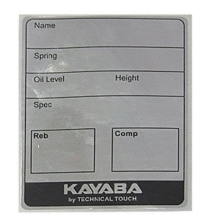 RICAMBIO FORCELLA KYB ETICHETTE ADESIVE PER TARATURA (10 PEZZI)
