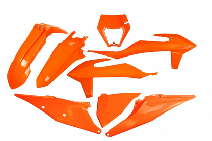 KIT-PLASTICHE-COMPATIBILE-CON-KTM-EXC-F-250-2020-2023-con-portafaro-ARANCIO-127