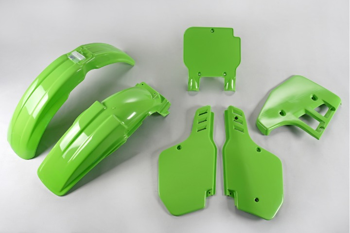 KIT-PLASTICHE-COMPATIBILE-CON-KAWASAKI-KX-125-1989-1989-VERDE-026