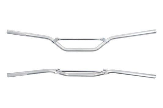 MANUBRIO Ø 22MM IN LEGA SUPERCORSS - FINITURA SPAZZOLATA E LUCIDATA, COLORE ALLUMINIO